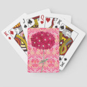  stijl Magenta Hydrangea Flower Pokerkaarten (Achterkant)