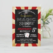  stijl Magic show verjaardagsfeestje Kaart (Staand voorkant)