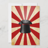  stijl Magic show verjaardagsfeestje Kaart (Achterkant)