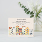 stijl makelaar promotie briefkaart (Staand voorkant)