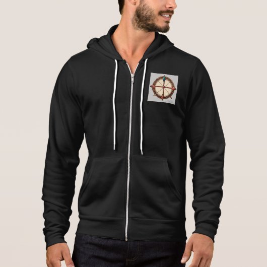 Stijl: Mannen-boog en pijl dregan Full-Zip Hoodie (Voorkant)