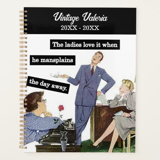 stijl Mansplaining Boss to Assistants Planner (Voorkant)