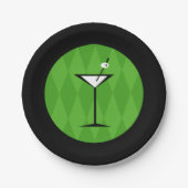 { Stijl} Martini Papieren Bordje (Voorkant)