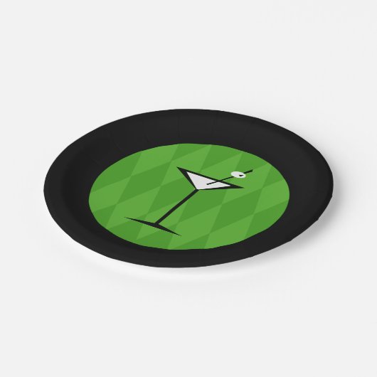 { Stijl} Martini Papieren Bordje (Gekanteld)