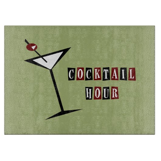 { Stijl} Martini Snijplank (Voorkant)