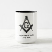  stijl Masonic Lodge Mok (Midden)