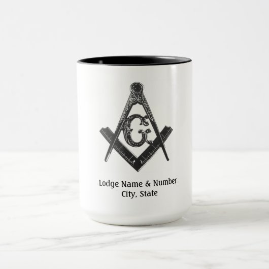 stijl Masonic Lodge Mok (Midden)