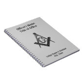  stijl Masonic Lodge Officer-laptop Notitieboek (Rechterzijde)