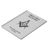  stijl Masonic Lodge Officer-laptop Notitieboek (Linkerzijde)