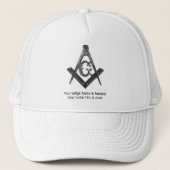stijl Masonic Lodge Trucker Hat Trucker Pet (Voorkant)