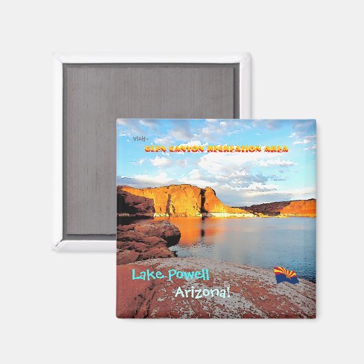 stijl meer Powell Magneet (Voorkant / Achterkant)