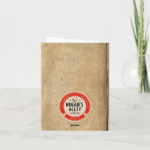 -stijl "Meisje met reuzenpotlood" Note Kaart (Achterkant)