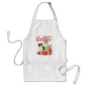  Stijl Meowy Catmas Kat Kerst Standaard Schort (Voorkant)