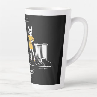 stijl met één mug latte mok