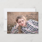  stijl met foto - 3x5 Afstudeerder aankondiging (Voorkant)