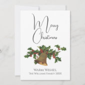  stijl Mistletoe Bell Merry Kerstmis Feestdagenkaart (Voorkant)