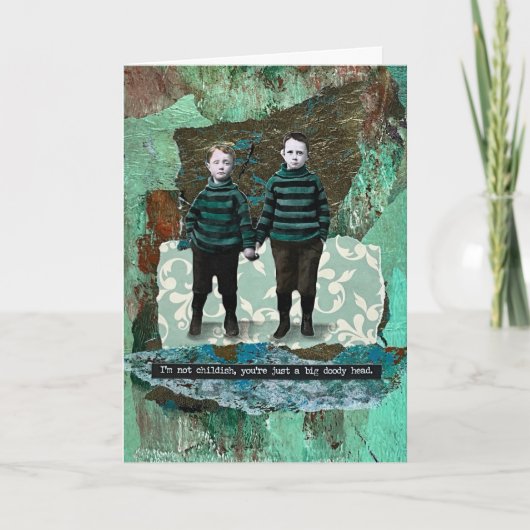 stijl Mixed-media look Wenskaart Bedankkaart (Voorkant)