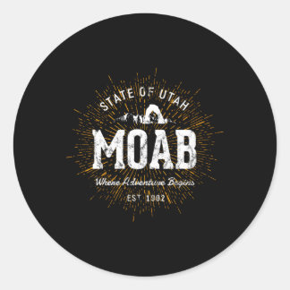 Stijl Moab Ronde Sticker