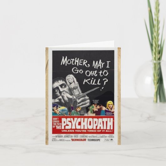  stijl "Moeder mag ik uitgaan?" Opmerking Kaart (Voorkant)