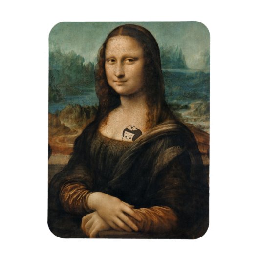 stijl "Mona Lisa" magneet (Verticaal)