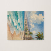 stijl Monte Carlo Beach Travel Legpuzzel (Horizontaal)