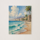  stijl Monte Carlo Beach Travel Legpuzzel (Verticaal)