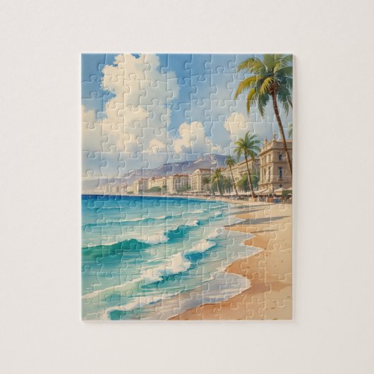  stijl Monte Carlo Beach Travel Legpuzzel (Verticaal)