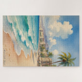  stijl Monte Carlo Beach Travel Legpuzzel (Horizontaal)