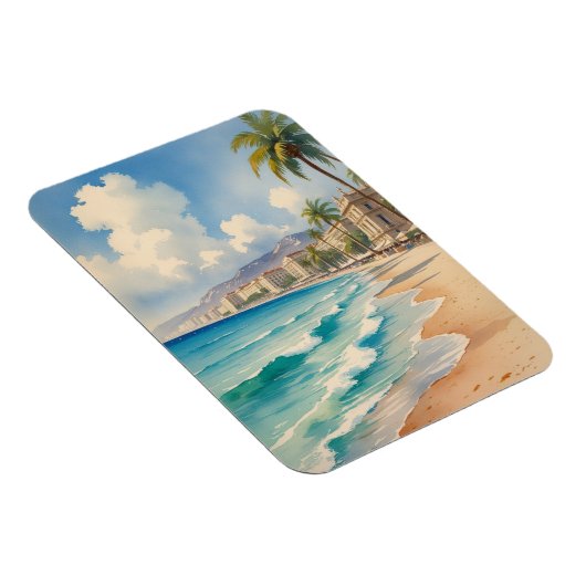  stijl Monte Carlo Beach Travel Magneet (Rechterzijde)