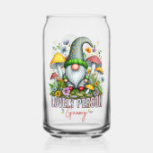 Stijl Mooie Gnome met Paddenstoelen Art Blikvorm Glas (Voorkant)