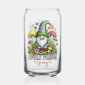 Stijl Mooie Gnome met Paddenstoelen Art Blikvorm Glas (Achterkant)