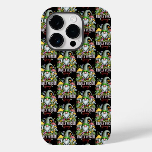  Stijl Mooie Gnome met Paddenstoelen Art Case-Mate iPhone Case (Achterkant)