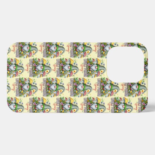  Stijl Mooie Gnome met Paddenstoelen Art iPhone Hoesje (Achterkant horizontaal)