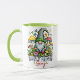 Stijl Mooie Gnome met Paddenstoelen Art Mok