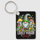  Stijl Mooie Gnome met Paddenstoelen Art Sleutelhanger (Voorkant)