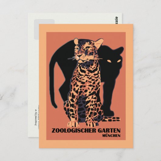  stijl München Zoo Briefkaart (Voorkant / Achterkant)