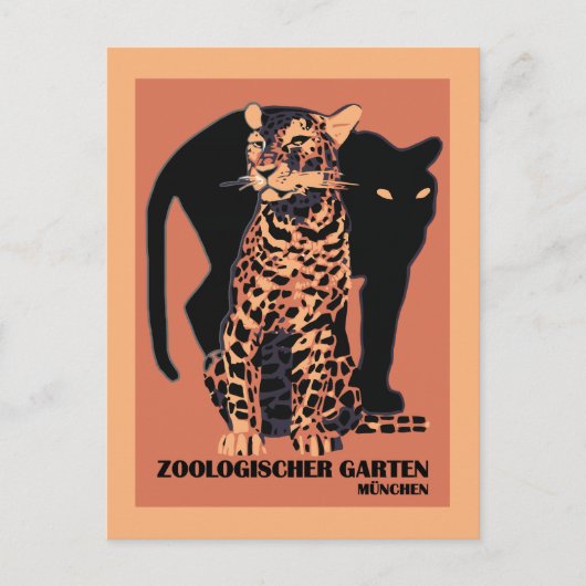 stijl München Zoo Briefkaart (Voorkant)