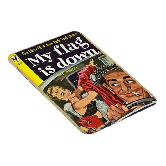 -stijl "My Flag Is Down" magneet (Rechterzijde)