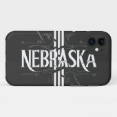  stijl Nebraska tekst ontwerp Case-Mate iPhone Case (Achterkant (horizontaal))