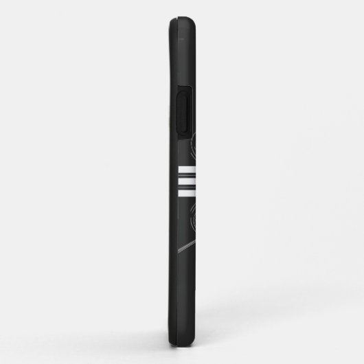  stijl Nebraska tekst ontwerp Case-Mate iPhone Case (Achterkant/rechts)