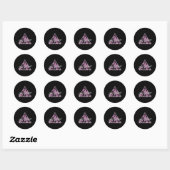 Stijl Nevada Las Vegas Ronde Sticker (Vel)