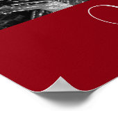  stijl New York City Zwart Wit Rood Poster (Hoek)