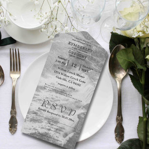 Stijl Niagara Herfsten Zwart Wit E-mail All In One Uitnodiging