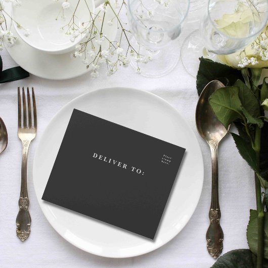 Stijl Niagara Herfsten Zwart Wit E-mail All In One Uitnodiging