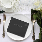  Stijl Niagara Herfsten Zwart Wit QR Code All In One Uitnodiging