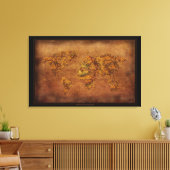 -stijl Nieuwe Wereldkaart Art Print (Insitu (Woonkamer))