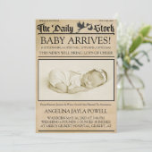  stijl Nieuwsbrief Geboorteaankondiging Kaart (Staand voorkant)