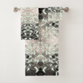 Stijl ontworpen blad handdoek set (Insitu)