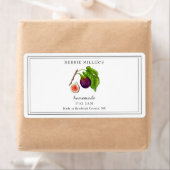  stijl Op witte Jam rechthoekig jar Etiket (Insitu)