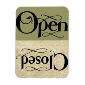  Stijl Open Gesloten teken Magneet (Verticaal)